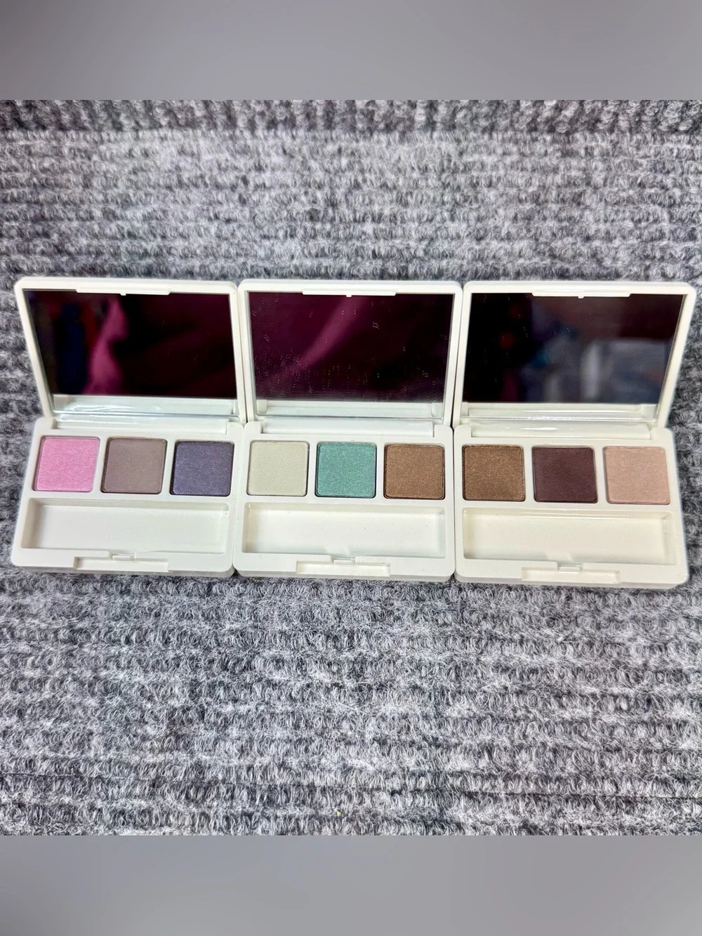 Clinique All About Eye Shadow Trio lot of 3 olive in- wave-starlight-graphite